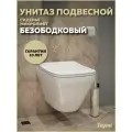 Унитаз подвесной безободковый с быстросъемным сиденьем микролифт Teymi Kati T40701