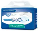 Подгузники для взрослых iD Slip Large, объем талии 100-150 см, 30 шт.
