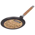 Сковорода блинная чугунная 22 см со съемной ручкой (подходит для индукции), гардарика, 0822