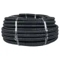 Труба гофрированная ПВХ d32мм с протяжкой черн. (уп.50м) Plast EKF tg-z-32-50-black