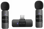 Микрофонная система BOYA BY-V20, беспроводной, 2,4ГГц, для смартфонов, интервью, конференций
