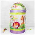 Корзина для игрушек на липучке большая Джунгли 60×60×80 см