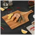 Доска разделочная дуб Mаgistrо, 40x24x1,2 см, с ручкой, сервировочная доска