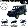 Машинка металлическая инерционная коллекционная модель 1:32 Mercedes-Benz Gelendvagen G63 ; Мерседес Гелик черный