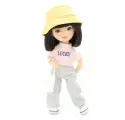 Мягкая кукла Sweet Sisters Lilu в широких джинсах, Orange Toys
