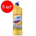 Комплект 5 шт, Средство для туалета Доместос Эксперт сила. Ультра Блеск, гель, 1л