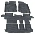 Коврики в салон полиуретан комплект Nissan Pathfinder IV R52R 2014- на три ряда сидений