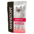 Влажный корм  Мираторг Expert Struvite для кошек при мочекаменной болезни, 80г х 24шт