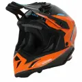 Мотошлем кроссовый взрослый Acerbis STEEL CARBON 22-06 Orange/Black, S