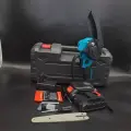 Мини пила аккумуляторная цепная садовая 150 18V/сучкорез аккумуляторный цепной для деревьев в саду 18 В 150 мм в комплекте 2 АКБ в кейсе/кусторез подарок мужчине или женщине