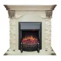 Электрокамин RealFlame Dublin Lux WT МДФ с очагом Fobos, звуковая имитация, пульт ДУ, обогрев