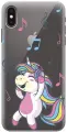 Силиконовый чехол на Apple iPhone XS Max / Эпл Айфон Икс Эс Макс с рисунком Musical Unicorn