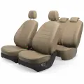 Авточехлы для Skoda Roomster (Рестайл) 2006-2015 (Экокожа) Серия LITE