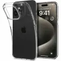 Чехол Spigen на Apple iPhone 15 Pro Max (ACS06557) Liquid Crystal / Спиген чехол для Айфон 15 Про Макс силиконовый, противоударный, с защитой камеры, прозрачный