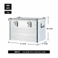 Ящик для хранения, алюминиевый, магниевый сплав, серебристый, многофункциональный