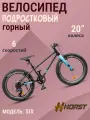 Велосипед подростковый скоростной 20 HORST SIX серый - синий