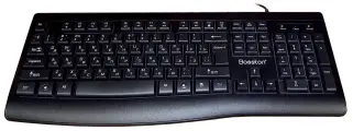 Клавиатура проводная игровая Bosston X18, Русские буквы, механическая, USB, 104 клавиши, черная