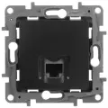 Розетка компьютерная 7шт Legrand Etika 1xRJ45 категория 5e UTP механизм скрытая установка антрацит 672641