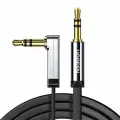 Кабель AUX UGREEN AV119 (10729) 3.5mm Угловой 5м Черный Mini jack 3.5 mm