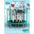 Каркасный батут Yamota Basic 10ft (305 см), с внутренней защитной сеткой
