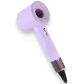 Профессиональный фен для волос Super Hair Dryer 1600 Вт, 3 режима, 5 магнитных насадок, ионизация воздуха, пурпурный