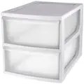 Органайзер настольный Econova 2 ящика 26х36,8х26,5 см серый
