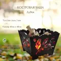 Костровая чаша Дубок, очаг для костра, металл 3 мм, черная. Горячая Сталь