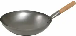 Сковорода вок / Matfer / 36 см, сталь, дерево