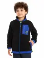 Толстовка Kapika, размер 134, черный/синий