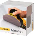 Универсальный сетчатый абразив Mirka Abranet (Мирка), диски 150 мм, зерно P 240, 50 шт./уп