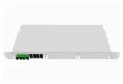 Кросс оптический Toplan , стоечный 19, 4 SC/APC адаптера, SM, 1U, серый, укомплектованный (КРС-Top-1U-04SC/A-OS2-GY)