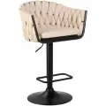 Стул барный DOBRIN LEON, бежевая ткань (LAR 275-1) LM-9690_B-M_TT-LAR-275-1, комплект 2 шт.