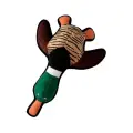 Игрушка   для собак  GiGwi Dog Toys Утка (75263),  коричневый/зеленый, 1шт.