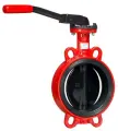 АДЛ гранвэл зпвс-fl(W)-3-040-MN-Е Затвор дисковый поворотный межфланцевый Ду040, Ру16 (диск чугун с эпоксидным покрытием, корпус серый чугун, седло EPDM) рукоятка MN