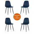 Комплект стульев для кухни TetChair BREEZE (mod. 4724), 4 шт, синий/черный