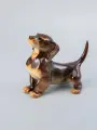 Фарфоровая статуэтка Такса (большая), Императорский фарфоровый завод , мягкий фарфор