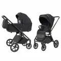 Коляска Carrello Ultra, 2 в 1, люлька и прогулочный блок, Black-Matt, basalt black