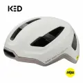 Шлем велосипедный взрослый мужской, женский, защитный велошлем KED REACH AR-1 White Ash Matt MIPS, для самоката, роликов и скейтборда, размер M (54-58 см)