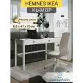 Стол письменный, компьютерный 2 ящика кымор, 121x47х75 см, белый