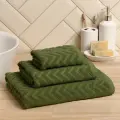 LoveLife Полотенце махровое LoveLife Zig-Zag, 70×130 см, цвет тёмная трава, 100% хл, 450 г/м²
