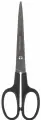 Ножницы Brauberg Standard, 180мм, черные, классической формы, 2-х сторонняя заточка (237096), 12шт.