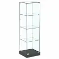 Стеклянная витрина Хит продаж №1 (закрытая, задняя стенка - стекло), Черный