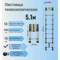 Лестница телескопическая 5,1 м TALMET Prof TM-1051