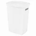 Корзина для белья 'Velvet', 45л, белая, 450х290х630мм, с крышкой