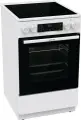 Плита электрическая Gorenje GECS5C70WA белый, защитное отключение конфорок, индикатор остаточного тепла