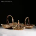 Набор корзин, 3 шт. L: 56х32х14х38 см, M: 49х26х12х31см, S:42х20х10х25см 5215636