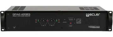 Ecler GPA2-400ES- Усилитель мощности 2x350 Вт – 4 Ом, 2x280 Вт – 8 Ом, 1х700 Вт – 8 Ом