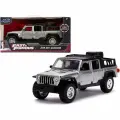 Машинка Jada Toys 2020 Jeep Gladiator Pickup Truck Silver with Black Top Fast & Furious Movie 1-32 Die cast Model Car
