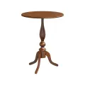 Столик кофейный круглый ГАЛА D.600, деревянный нераздвижной журнальный придиванный в гостиную на кухню для дома дачи испанский орех