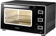 Мини-печь Hyundai MIO-HY093 28л. 1600Вт черный, Световой индикатор, Таймер, Конвекция, Съемная решетка в комплекте
